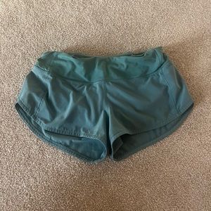 turquoise lulu shorts size 4